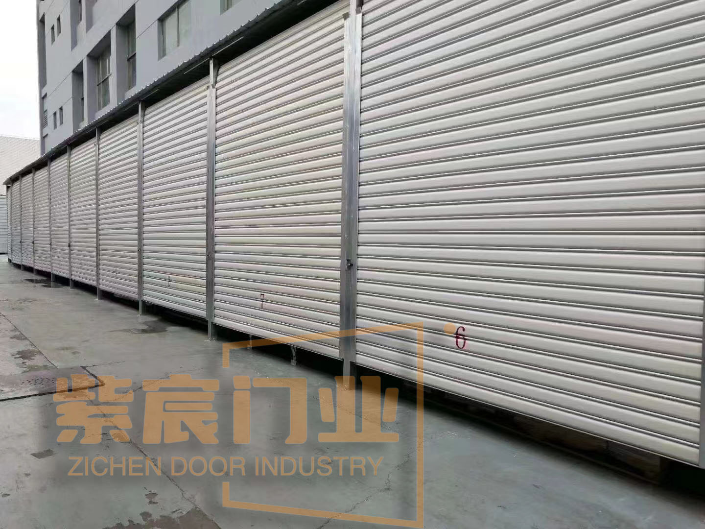 抗风卷帘门 仓库厂房店铺电动卷闸门定制(图11)