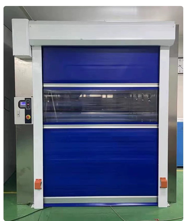 快速门pvc快速卷帘门无尘车间门食品厂工业洗车房电动保温快速门(图12)