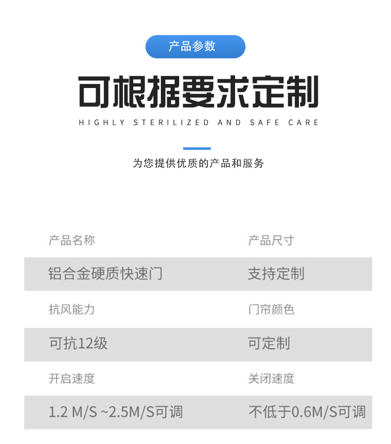 贸源净化快速卷帘门涡轮螺旋工业硬质铝合金快速卷帘门电动感应(图5)