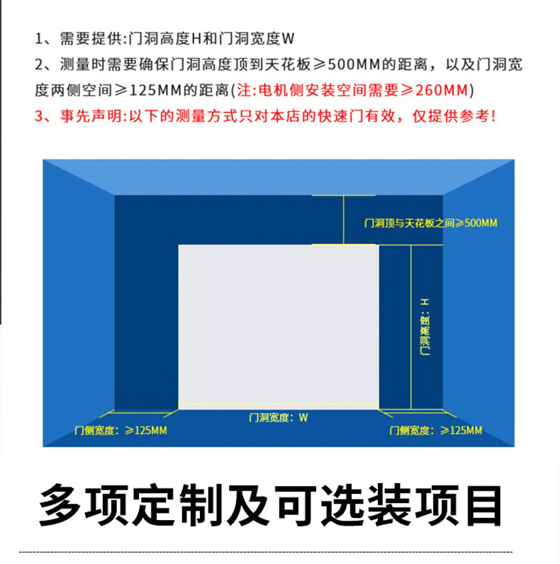 快速卷帘门不锈钢卷帘门pvc卷帘门电动卷帘门水晶门铝合金门(图10)