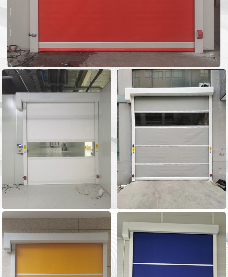 PVC快速门快速卷帘门堆积门铝合金硬质快速门防尘车间医药食品(图19)