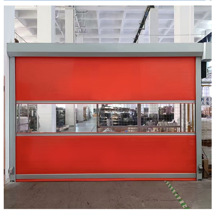 快速卷帘门电动感应卷帘门工业堆积门无尘车间卷闸门PVC快速门厂(图16)