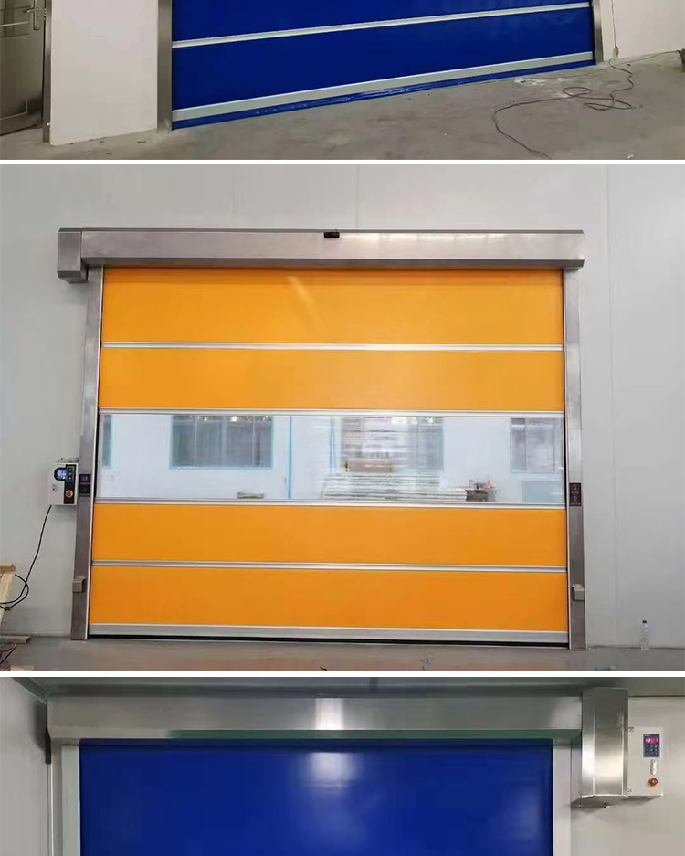 PVC快速门无尘车间红外快速感应自动升降门工业快速门(图11)