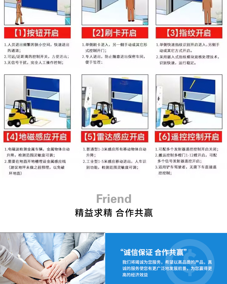 PVC快速门无尘车间红外快速感应自动升降门工业快速门(图14)