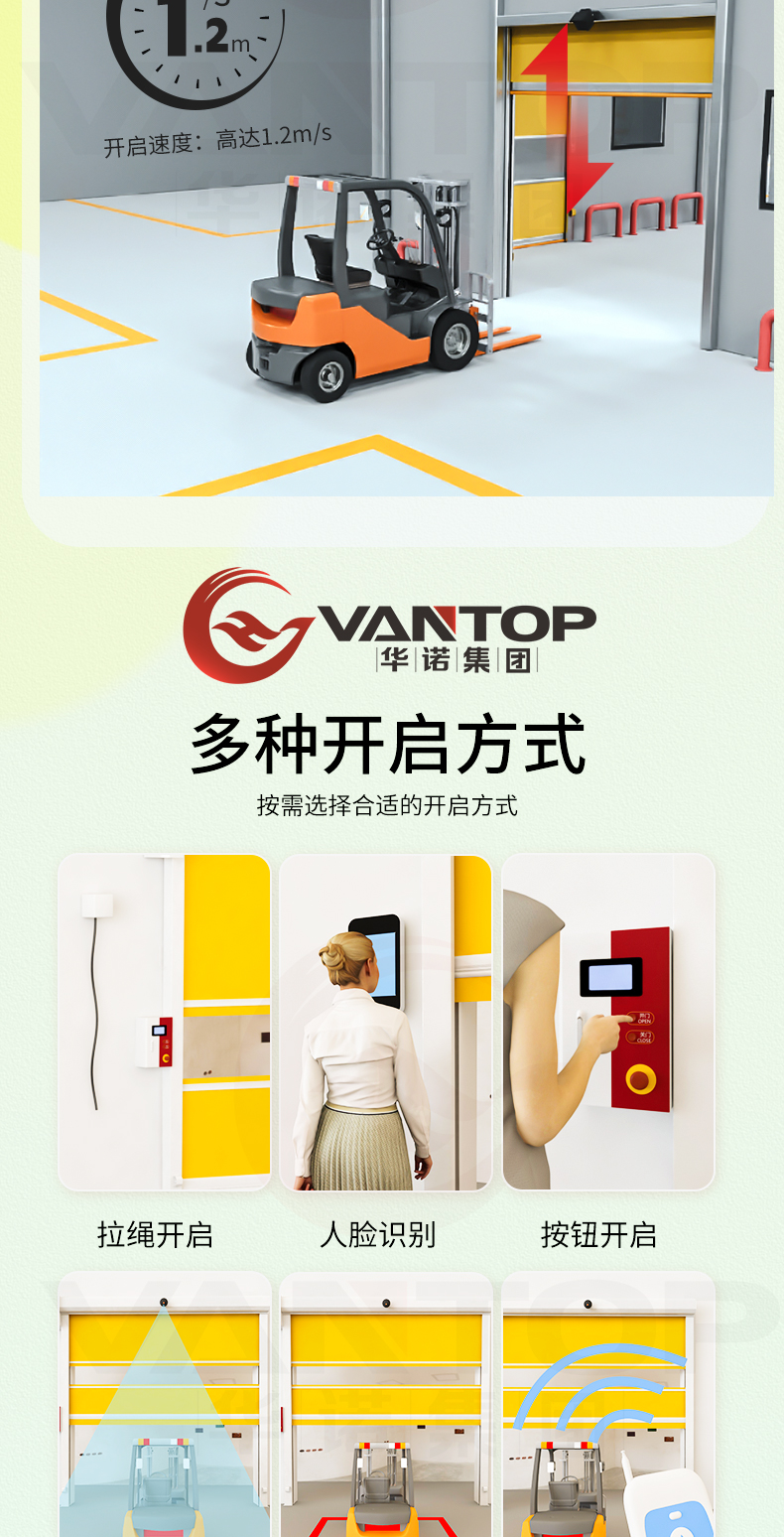 PVC快速卷帘门无尘车间食品工厂防风防尘工厂直销雷达感应卷帘门(图8)