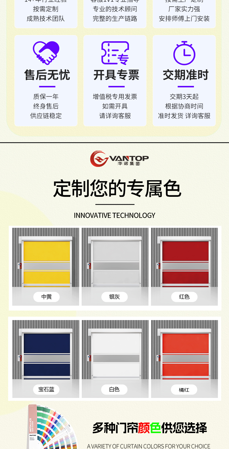 PVC快速卷帘门无尘车间食品工厂防风防尘工厂直销雷达感应卷帘门(图13)