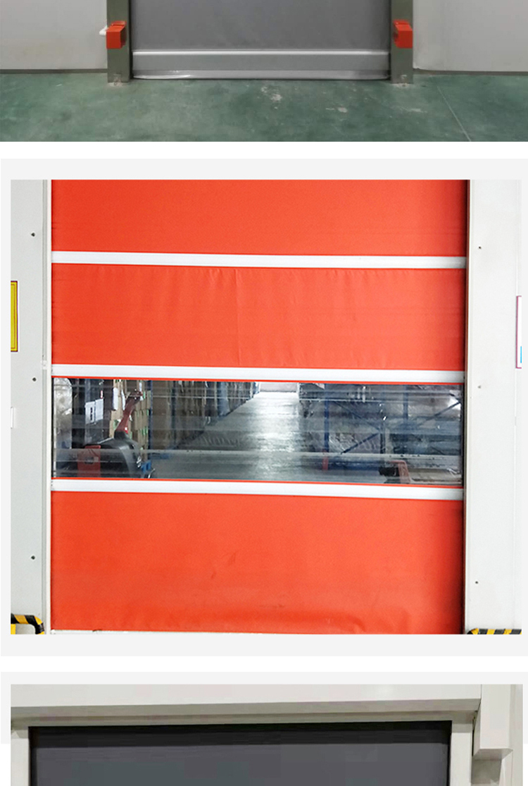 定制pvc快速卷帘门 现代工业快速 环保防水无尘 车间智能卷帘门(图14)