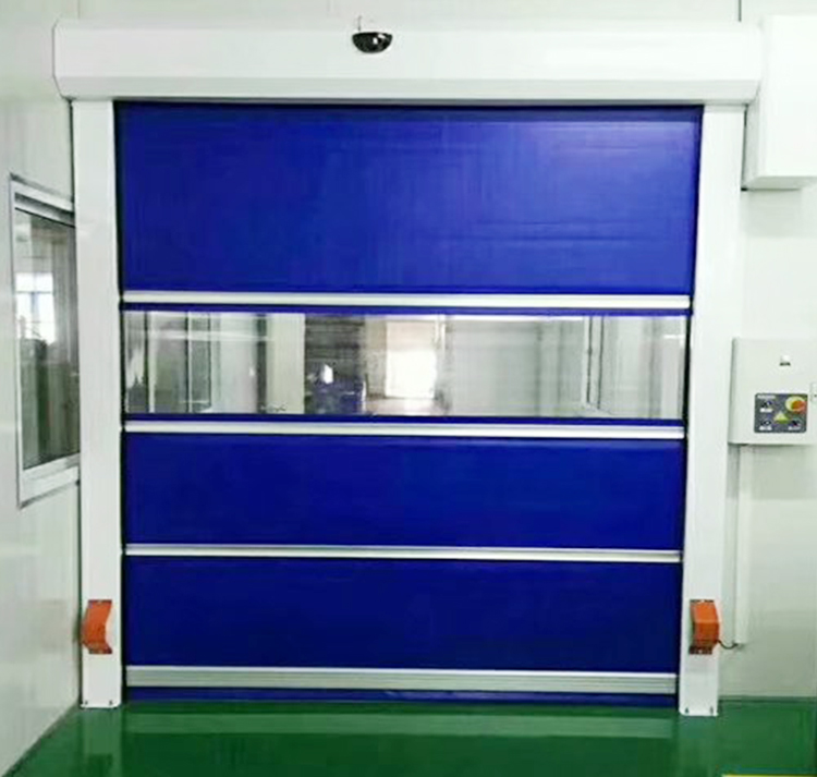 pvc快速卷帘门自动升降涡轮门保温电动感应堆积门工业车间厂房门(图20)
