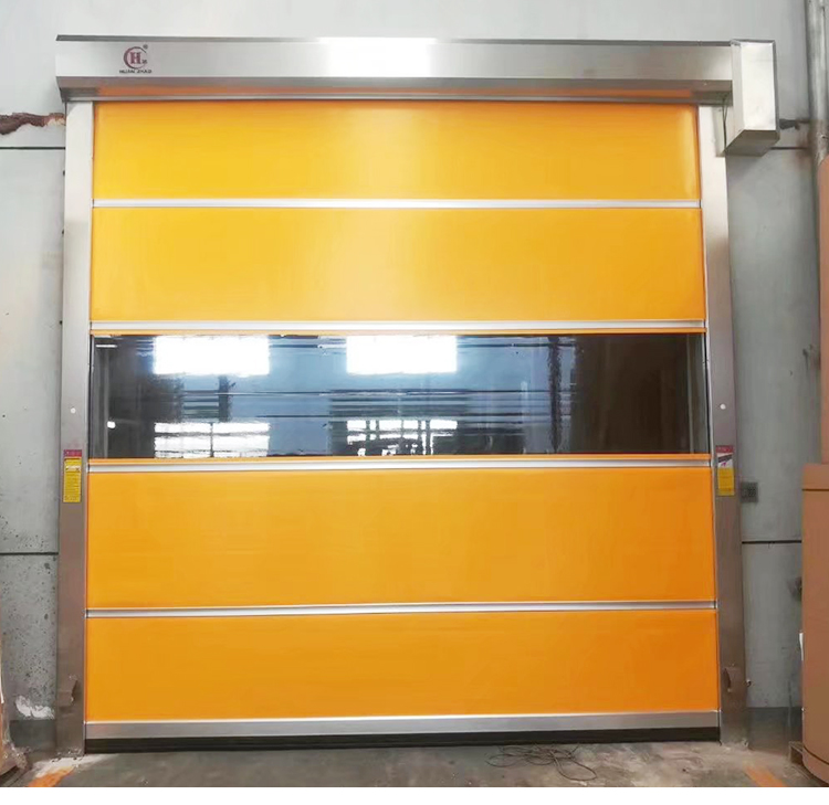 pvc快速卷帘门自动升降涡轮门保温电动感应堆积门工业车间厂房门(图18)