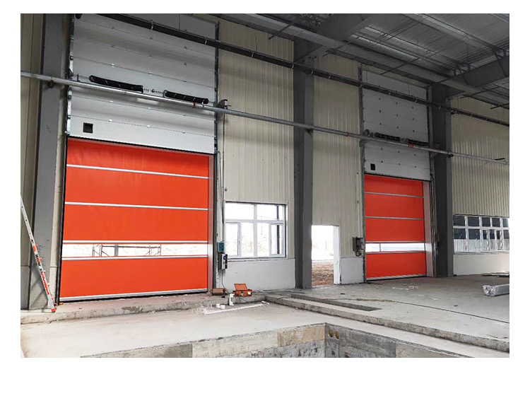 PVC快速卷帘门自动升降卷闸门电动感应门工业硬质堆积快速门定制(图17)