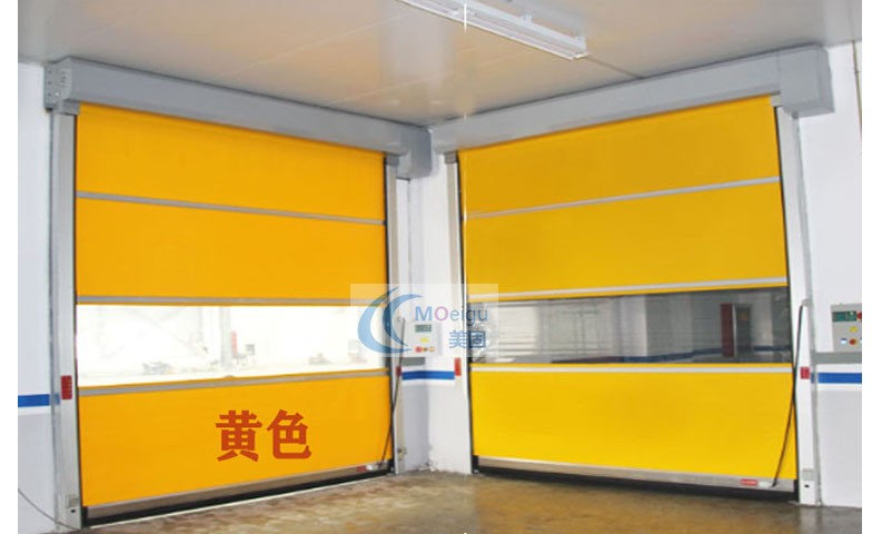 pvc快速卷帘门自动雷达感应地感高速软帘升降门无尘车间快速门(图19)