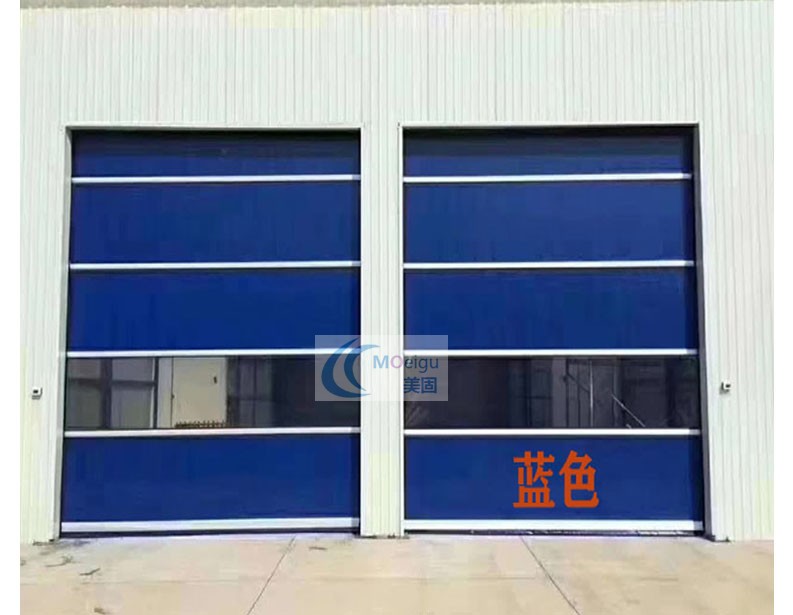 pvc快速卷帘门自动雷达感应地感高速软帘升降门无尘车间快速门(图17)