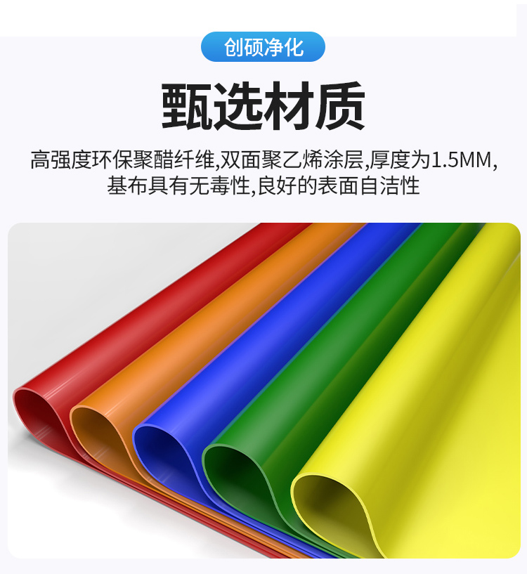 创硕PVC快速门卷帘门无尘车间电动感应自动升降堆积卷帘门工业门(图7)