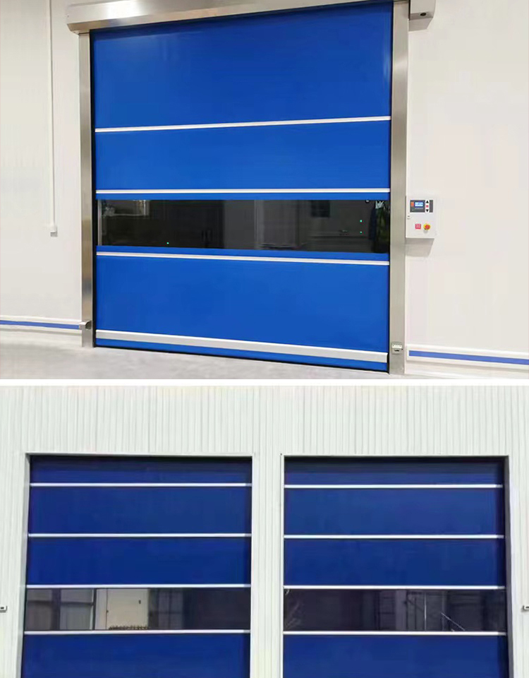 PVC快速卷帘门自动感应升降快速门无尘车间工业电动卷帘门苏州(图16)