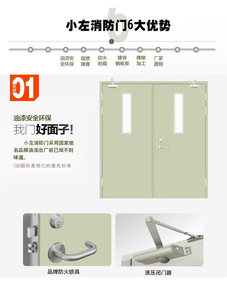 厂家直销钢制木质防火门甲乙丙级工程门消防门支持定制证书齐全(图7)