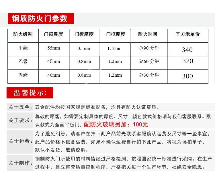 厂家直销钢制木质防火门甲乙丙级工程门消防门支持定制证书齐全(图14)
