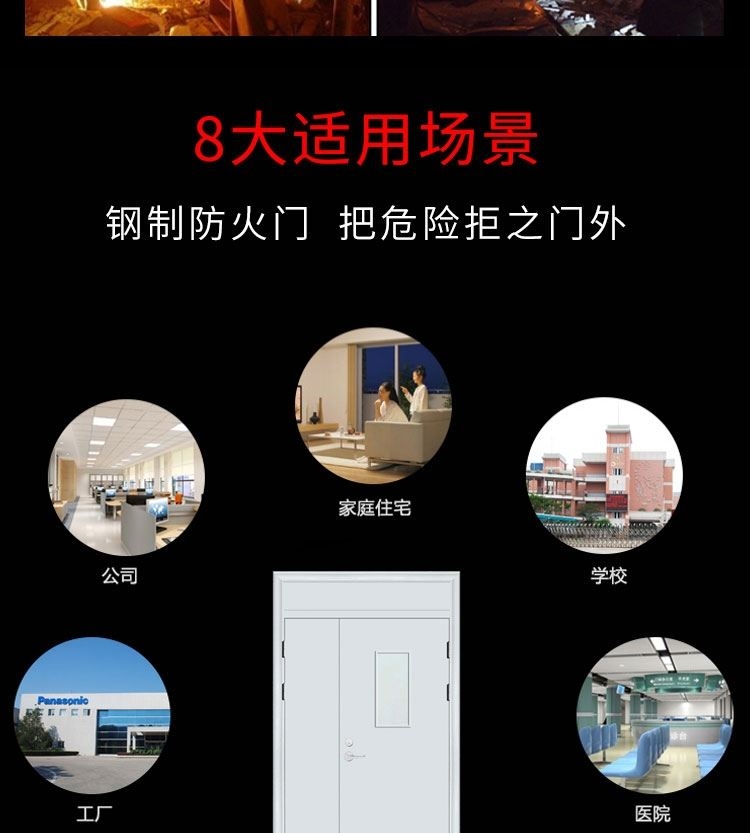 钢质防火门厂家直销现货包消防验收定做消防门甲乙丙级钢制安全门(图6)