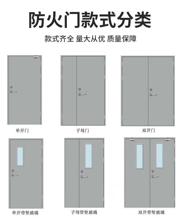 广东厂家直销防火门钢制钢质甲级乙级丙级钢木质不锈钢安全消防门(图12)