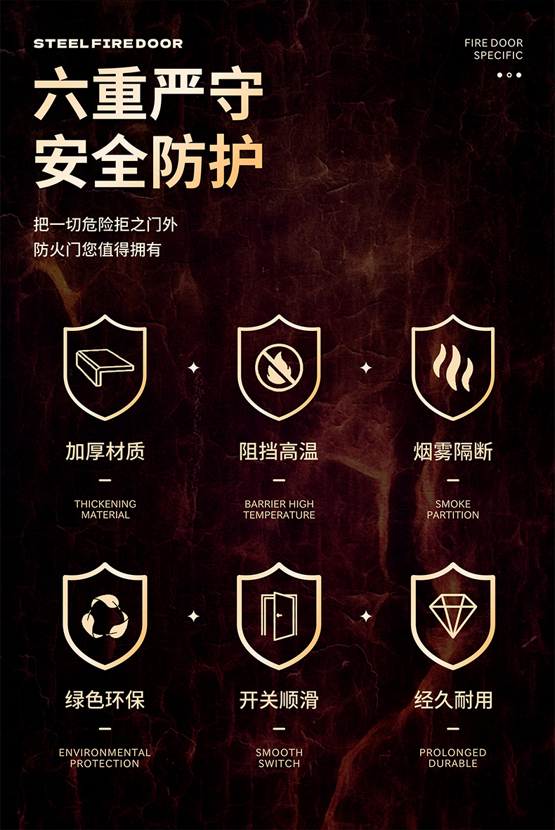 钢制防火门厂家直销甲级防火门乙级消防安全门钢质工程防火门定制(图7)