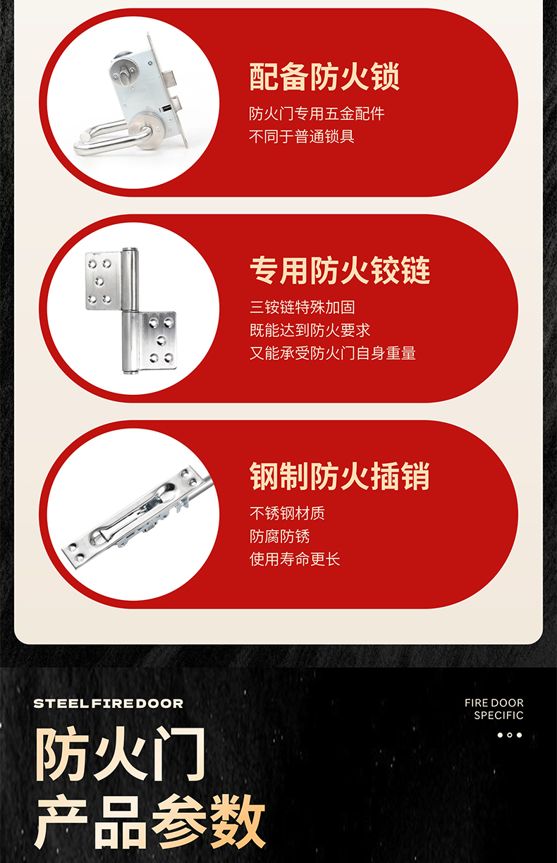 钢制防火门厂家直销甲级防火门乙级消防安全门钢质工程防火门定制(图17)