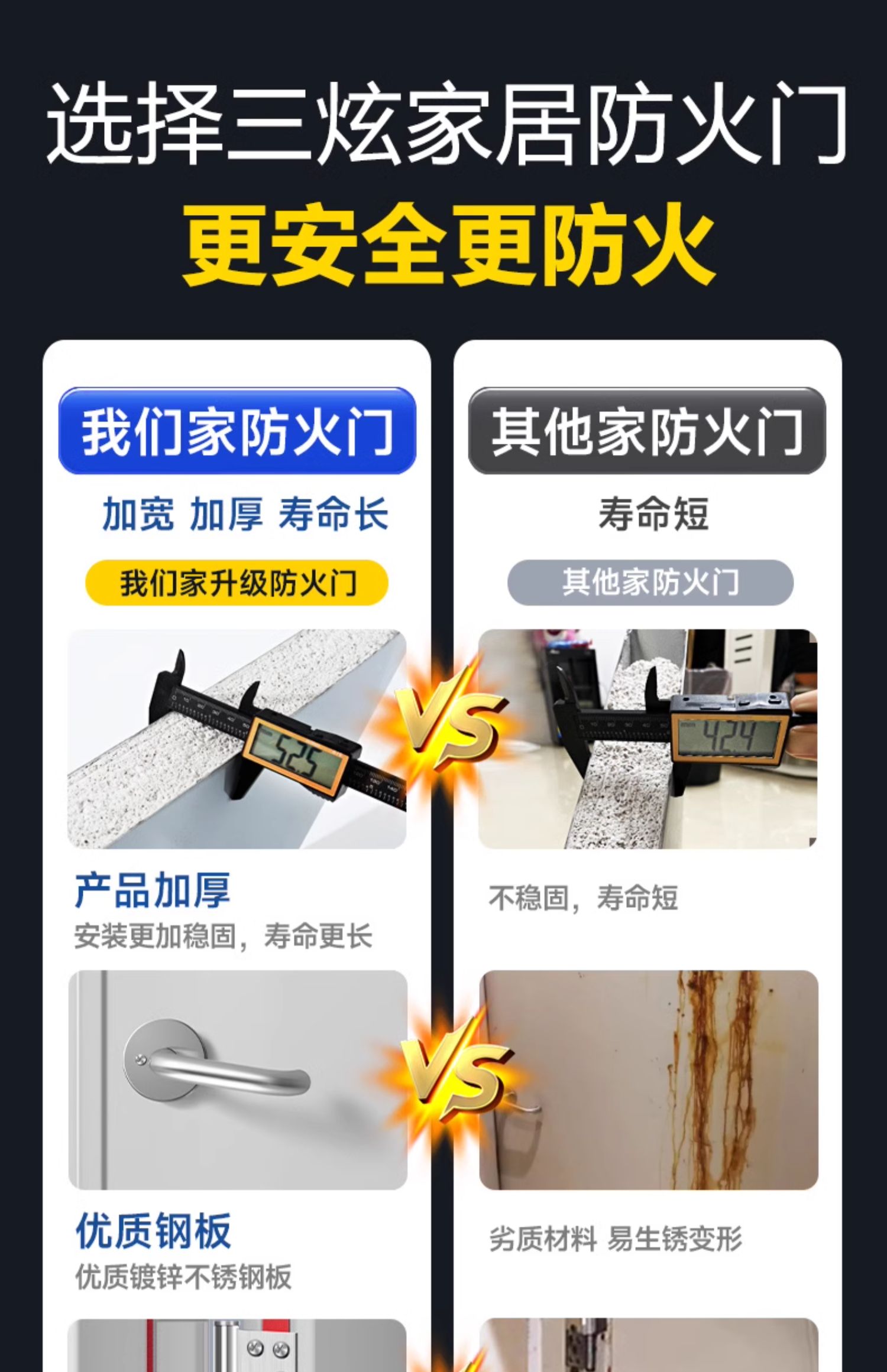 防火门厂家直销钢制甲级乙级消防安全防火门钢质不锈钢定制防盗门(图13)