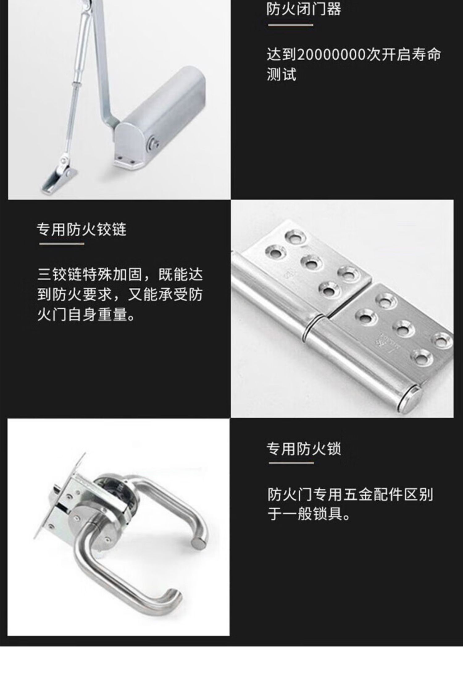 甲级钢制防火门仓库商超消防安全门乙级钢制防火门挡烟防火隔热门(图6)