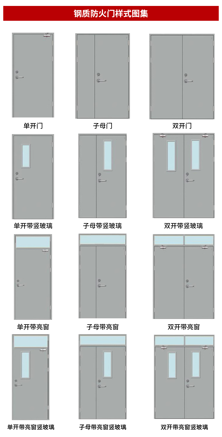 厂家直销钢制木质防火门甲乙丙级工程门消防门支持定制证书齐全(图12)