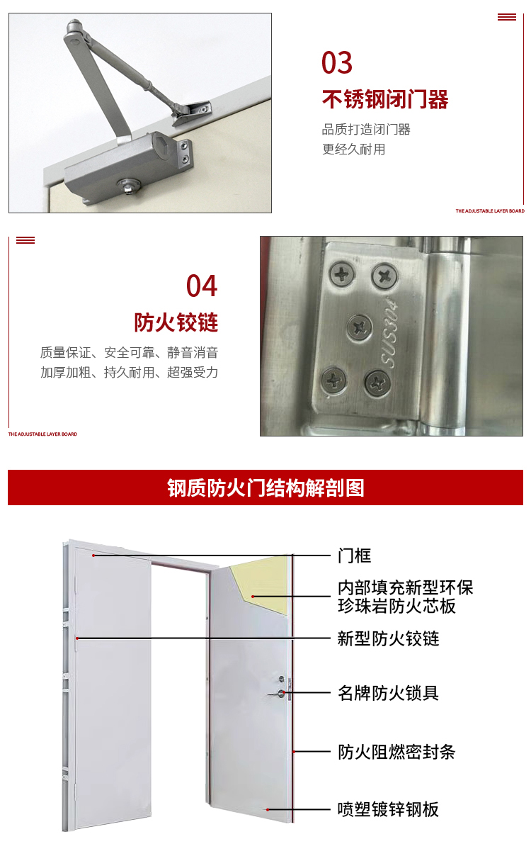 厂家直销钢制木质防火门甲乙丙级工程门消防门支持定制证书齐全(图10)
