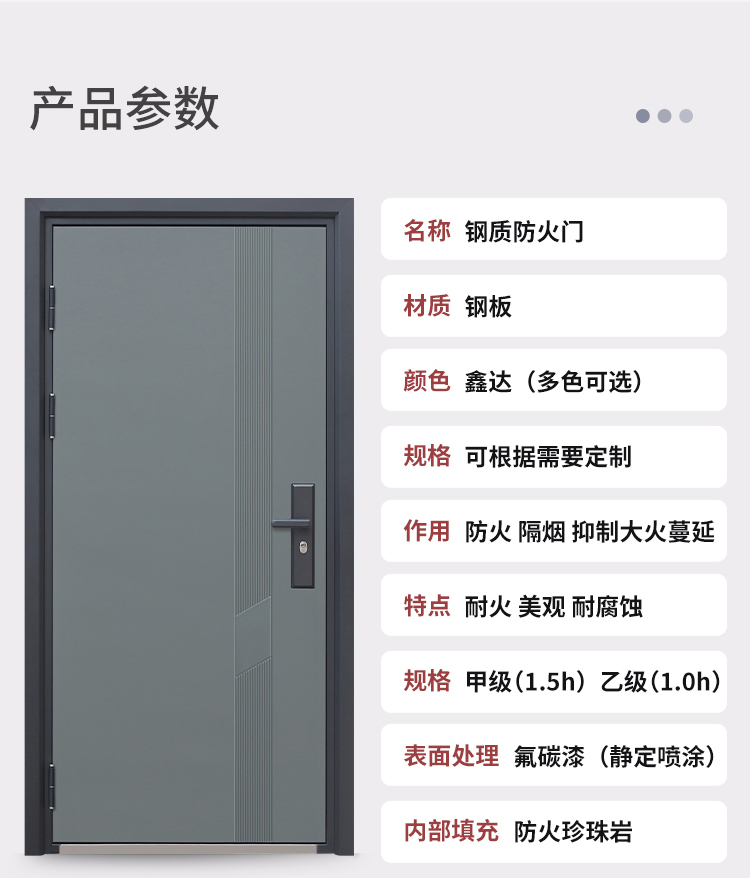 防火门防盗门甲级家用通道安全消防乙级钢质制机房车间工程入户门(图30)