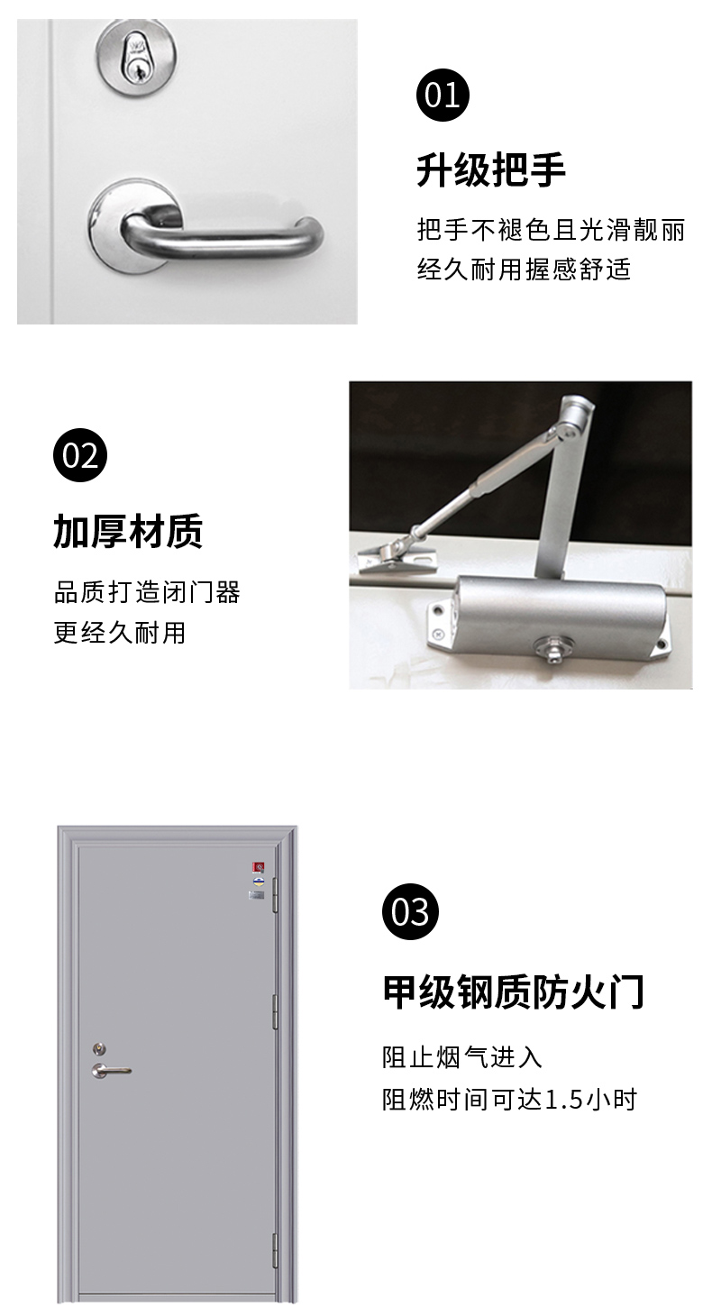 宁波防火门厂家直销甲级钢制消防门单双开工程安全门支持上门安装(图9)