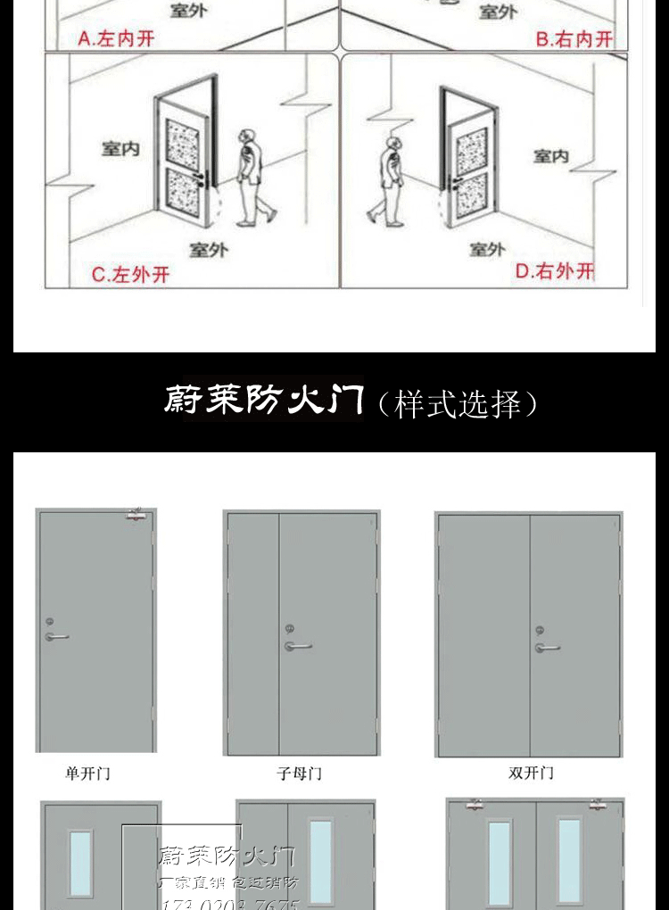 甲级防火门厂家直销工程安全消防门通道烤漆门逃生钢制门支持定制(图16)
