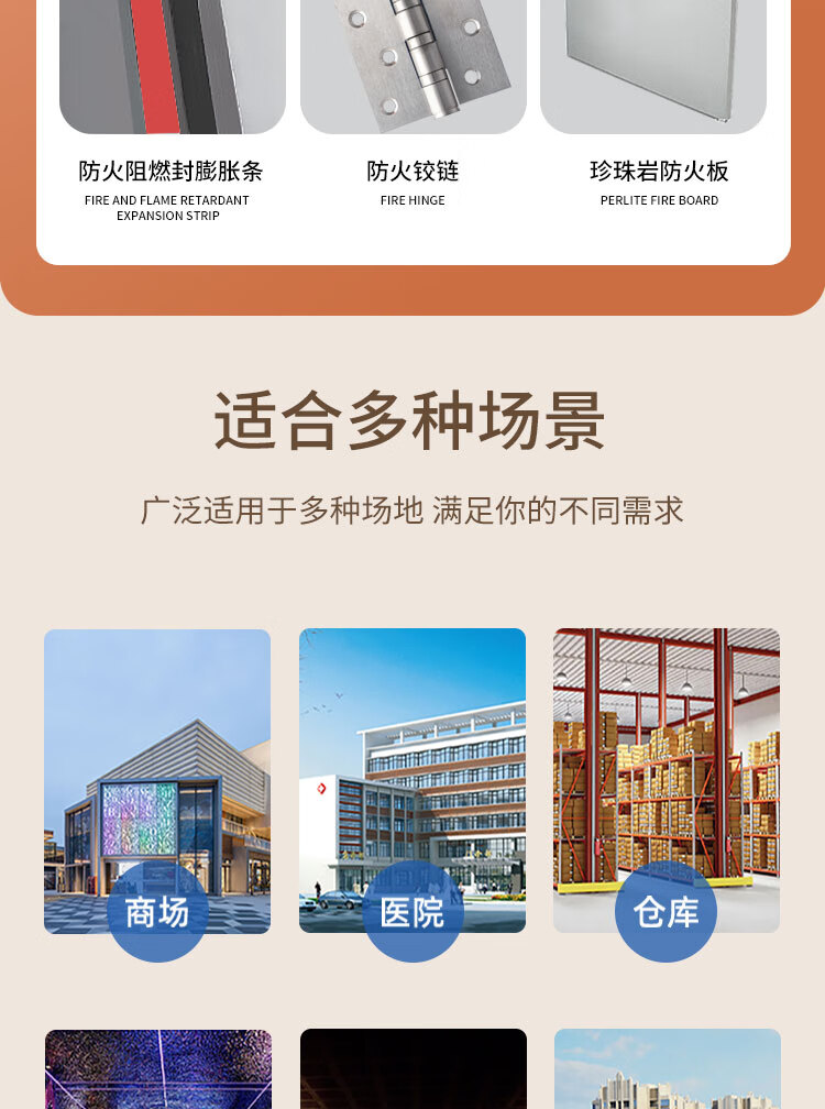 新国标防火门钢制质可包安装单双对开子母隔热甲乙级消防安全通道(图14)