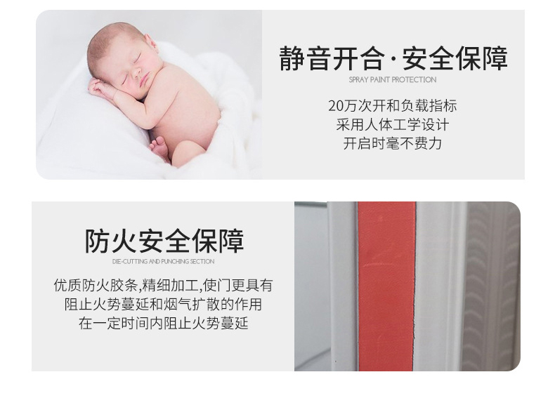 消防安全防火门厂家直销钢制甲级乙级不锈钢防火门定制工程门业(图8)