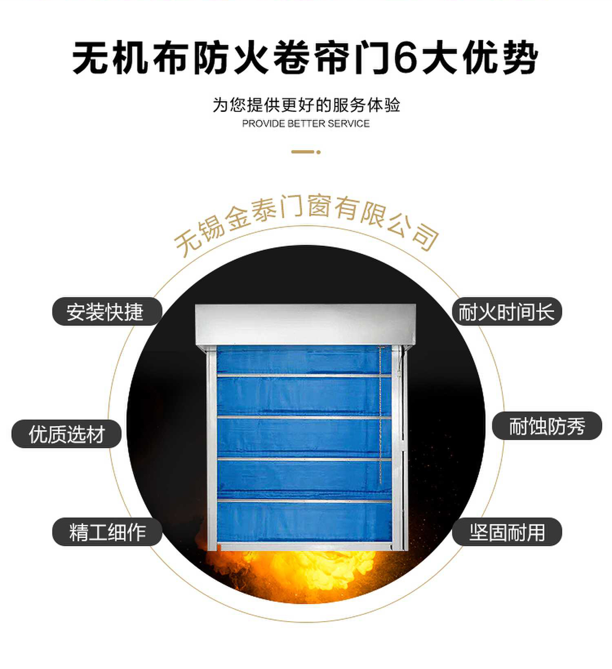 防火卷帘门特级无机布钢制卷闸门消防资质齐全包装验收厂家直销(图3)