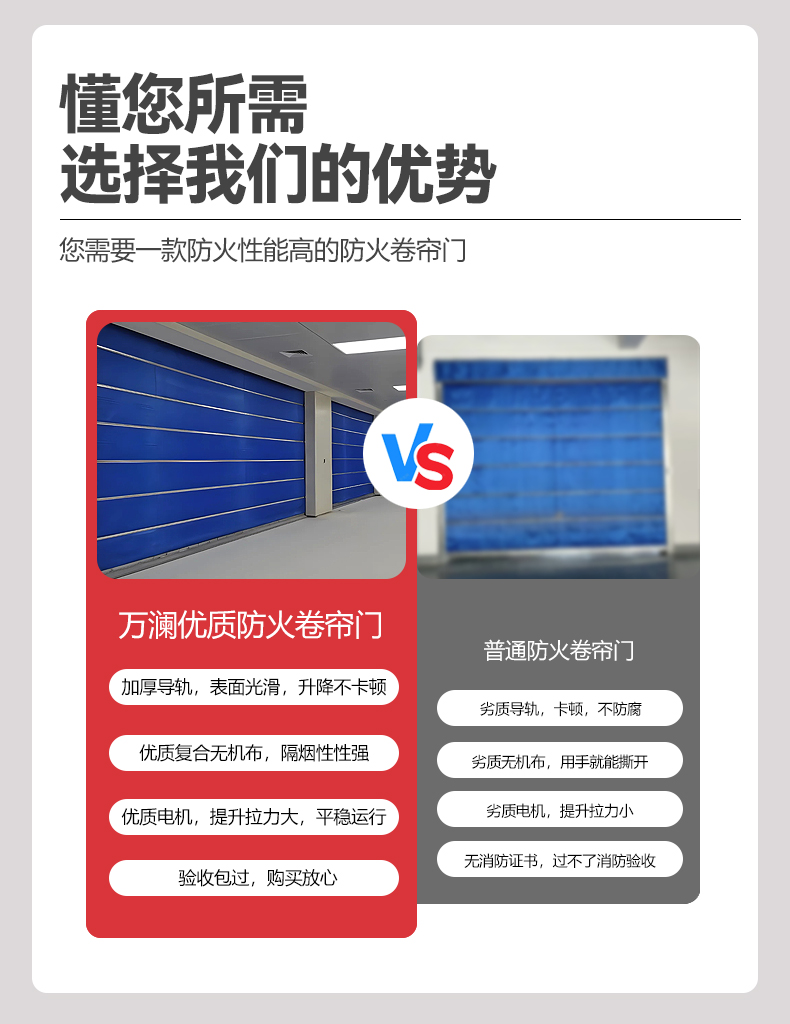 钢质制防火卷帘门特级无机布双轨双帘防火卷帘门厂家直销资质齐全(图4)