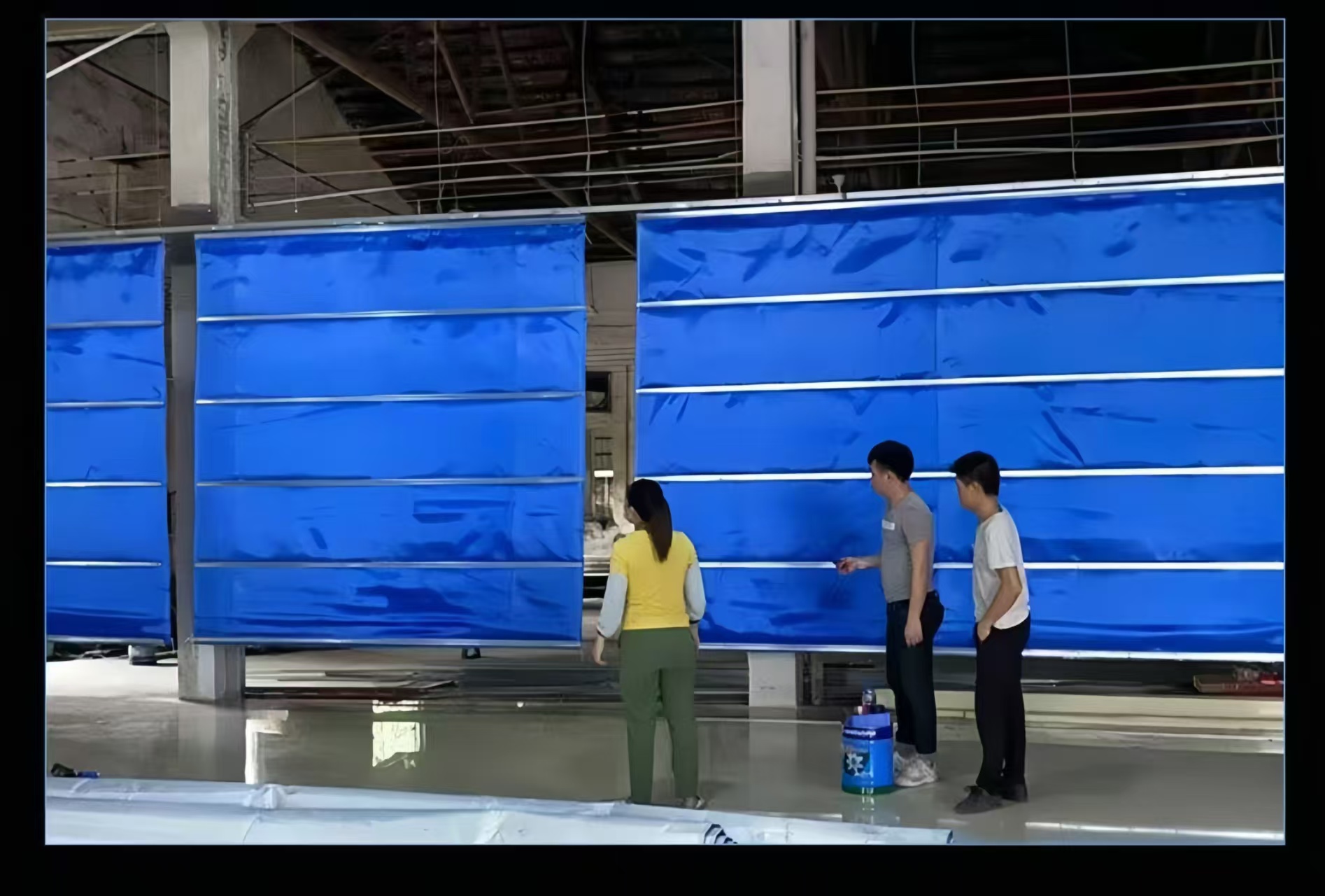 钢质制防火卷帘门特级无机布双轨双帘防火卷帘门厂家直销包工包料(图14)