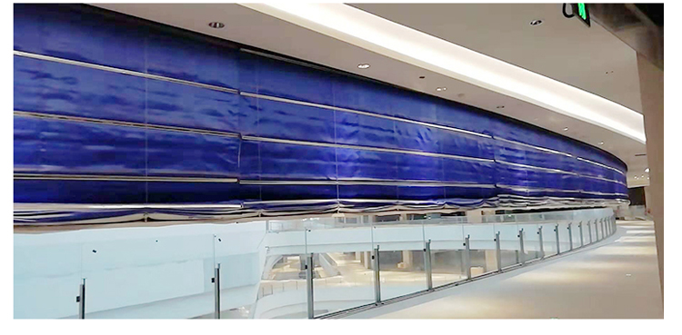 苏州无机布防火卷帘门定做电动工程特级钢质双轨双帘消防门卷闸门(图18)