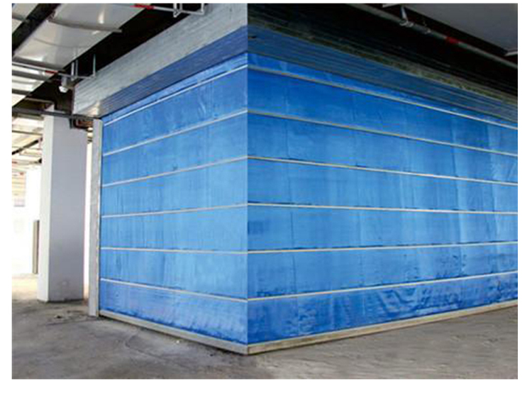 苏州无机布防火卷帘门定做电动工程特级钢质双轨双帘消防门卷闸门(图19)