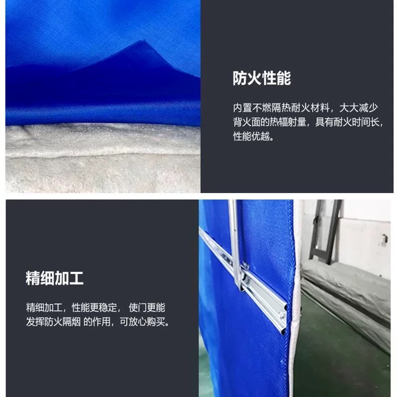 防火卷帘门特级无机布双轨双帘卷闸门钢制防火卷帘消防门(图4)