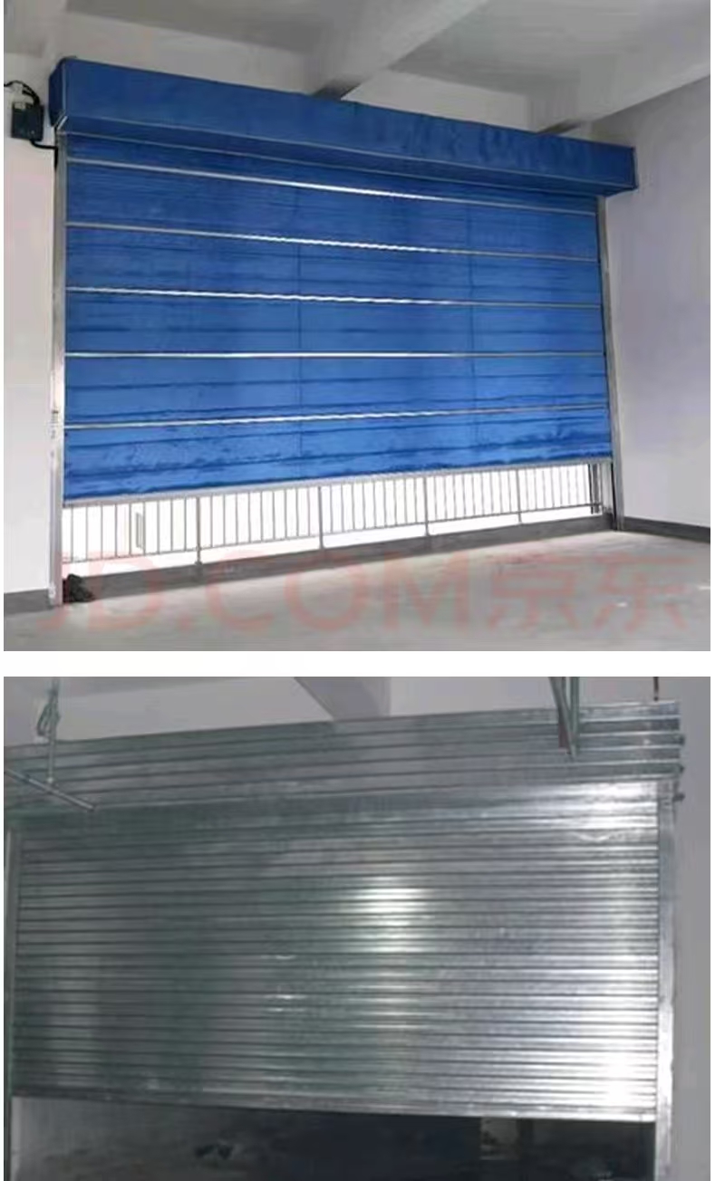 特级无机布防火卷帘门双轨双帘挡烟阻燃防火钢制消防防火卷帘(图5)