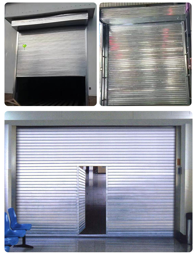 防火卷帘门特级钢制电动防火卷帘甲级无极布防火卷闸门消防门安装(图8)