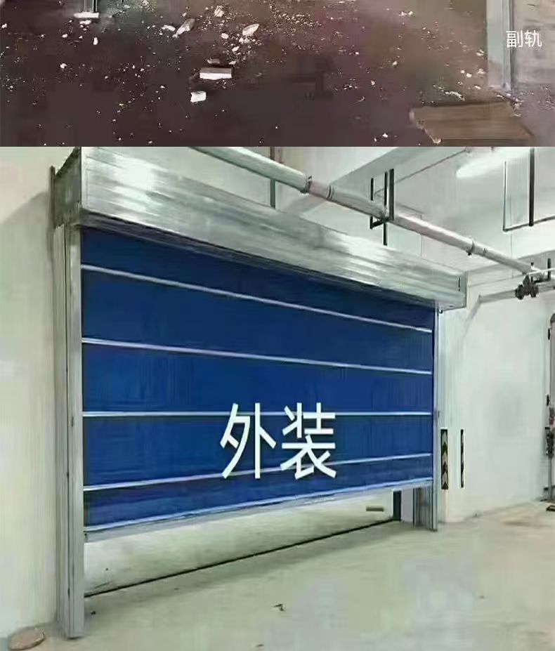 杭州卷闸门特级防火卷帘门双轨双帘钢制无机布消防卷闸门(图12)