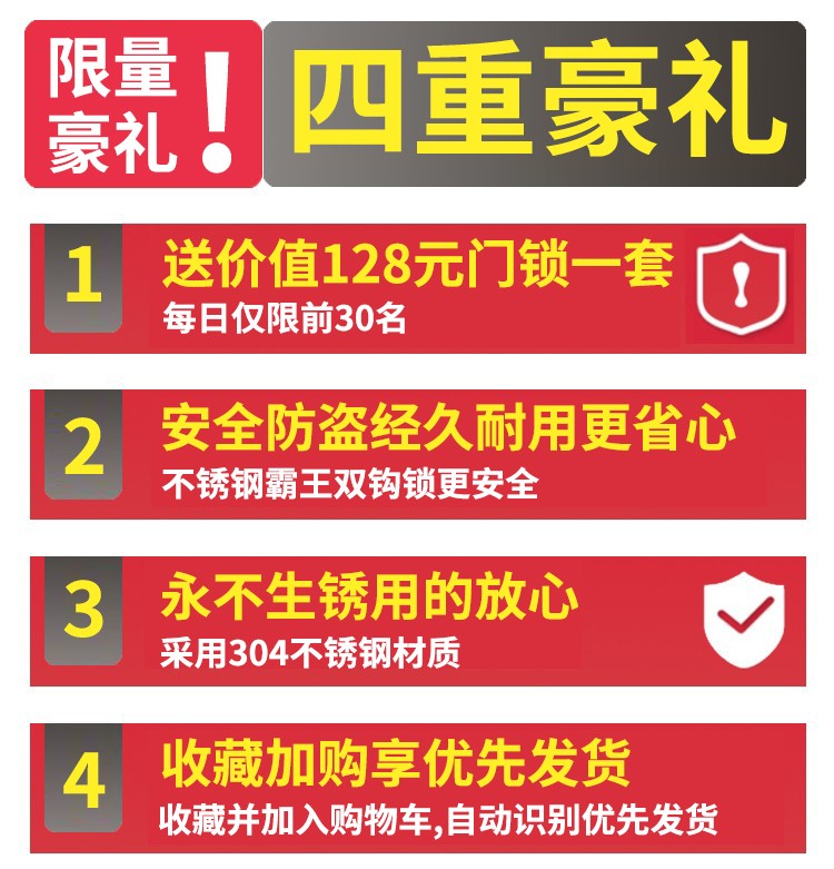 304不锈钢门单门防盗门进户门阳台家用乡农村自建房不绣钢 工程门(图2)