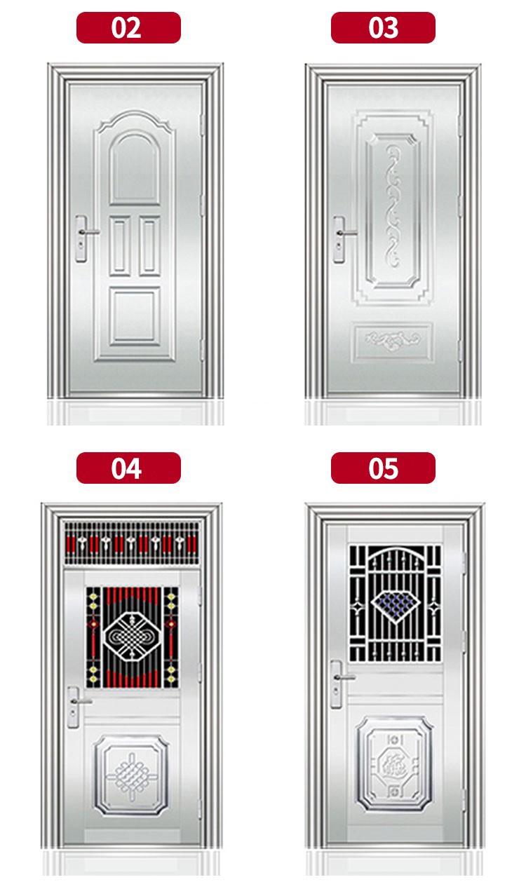 304不锈钢门单门防盗门进户门阳台家用乡农村自建房不绣钢 工程门(图14)