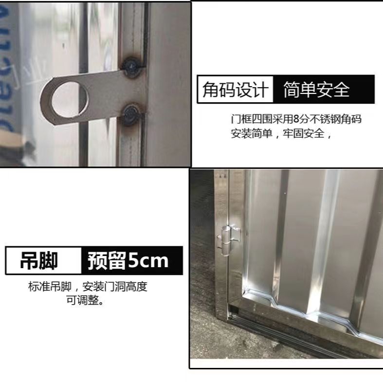 不锈钢门单门不锈钢单门包邮卫生间门防盗门厨房门简易房门阳台门(图10)