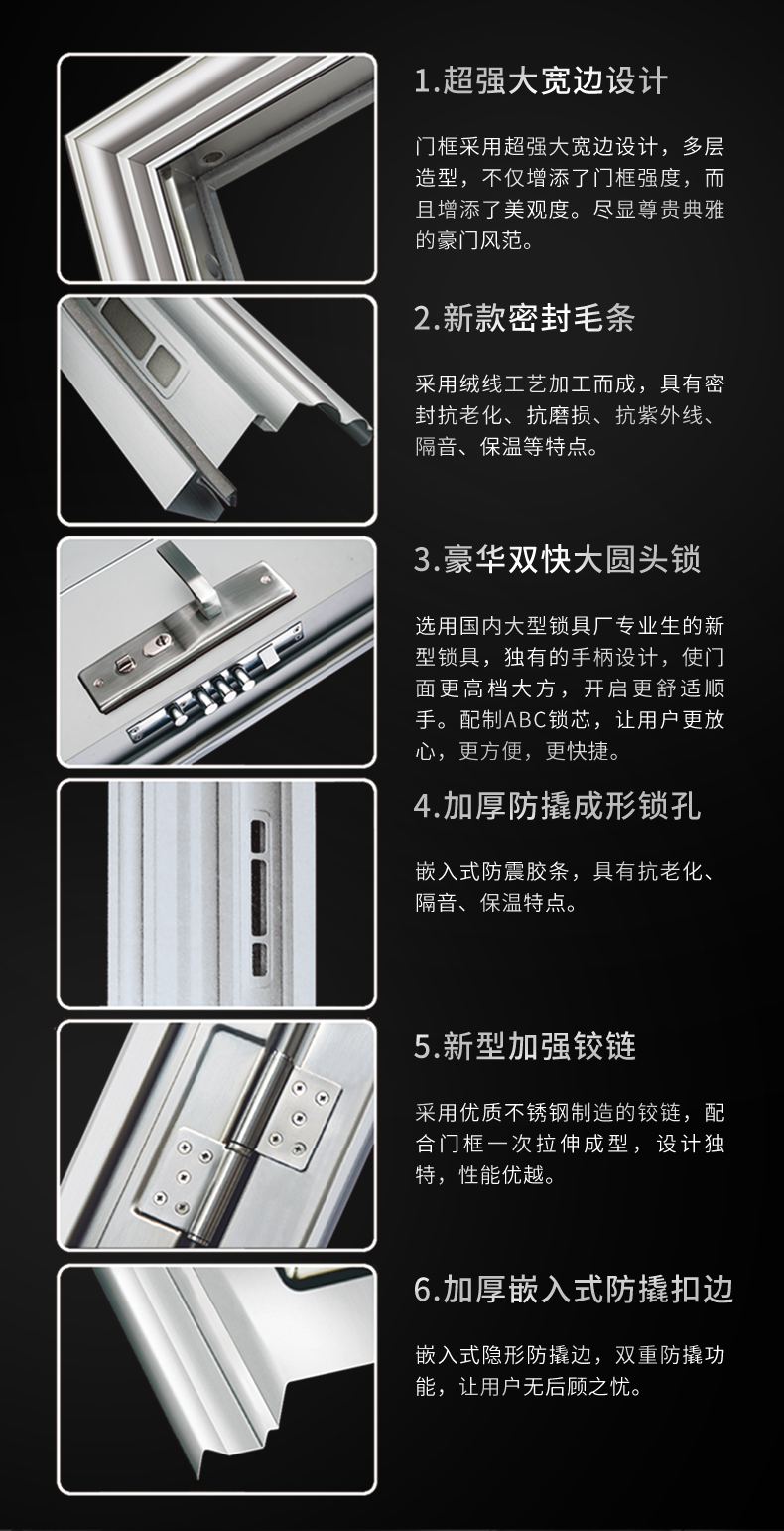 304不锈钢门家用阳台防盗门农村自建房大门进户门单门乡村入户门(图6)