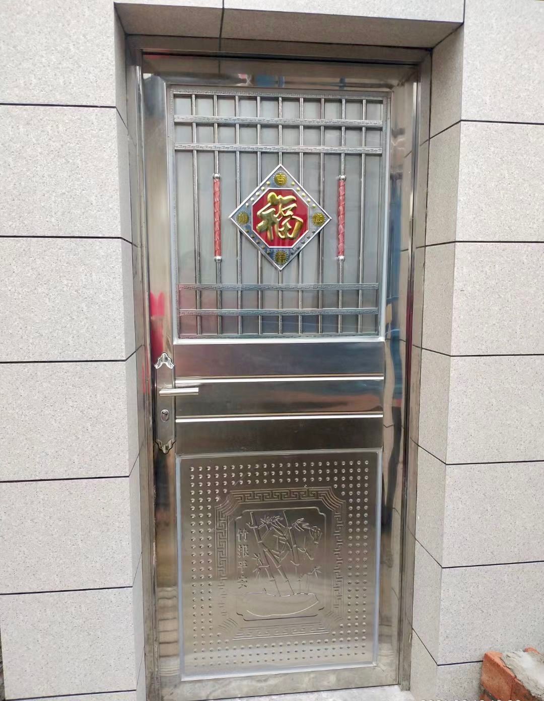 304不锈钢门单门阳台门过道门防盗门广东佛山定制家用单双开合页(图9)