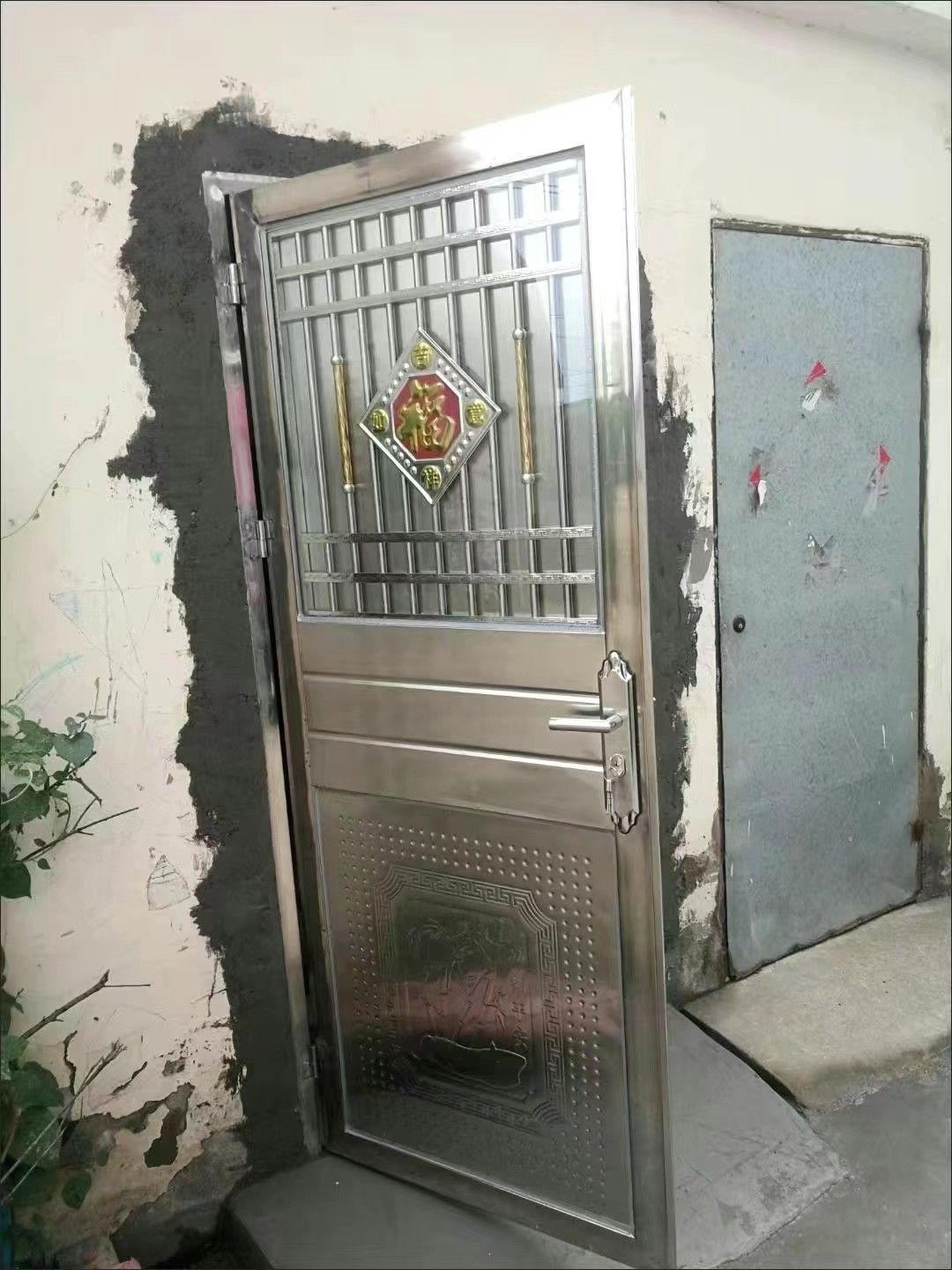 304不锈钢门单门阳台门过道门防盗门广东佛山定制家用单双开合页(图10)