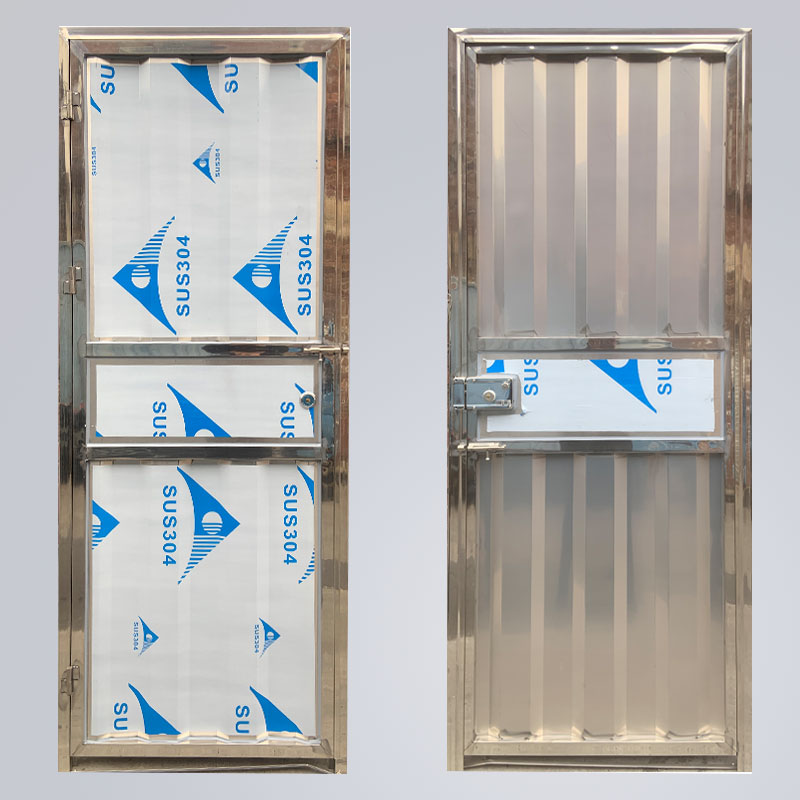 304不锈钢门出租屋门加厚不锈钢门防盗门卫生间门单开门(图8)