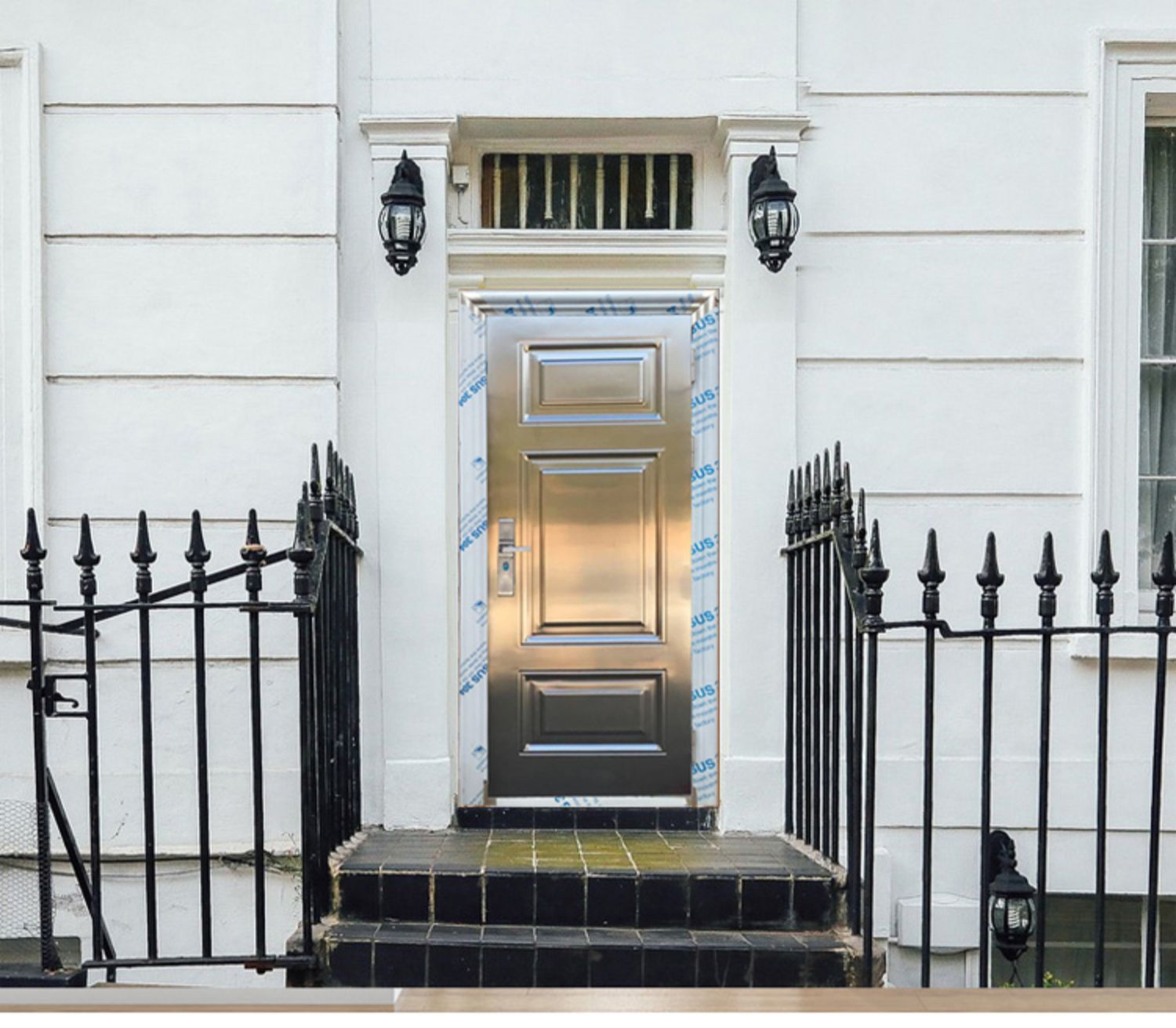 加厚不锈钢防盗门304白钢单门家用房间室外201不生绣防锈户外大门(图5)